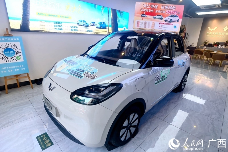五菱汽車推出置換補(bǔ)貼。人民網(wǎng)記者 陳燕攝