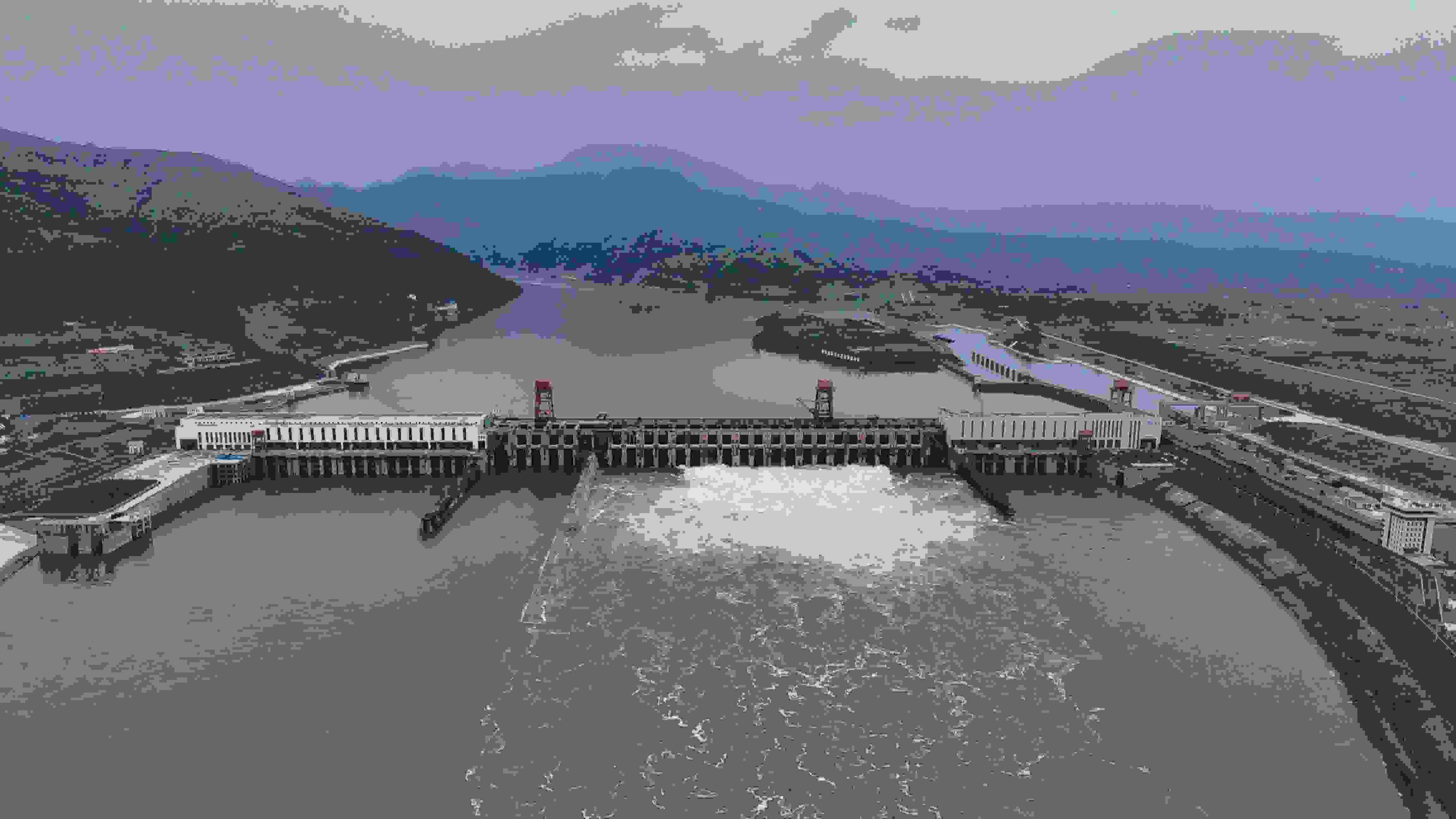 大藤峽水利樞紐精準(zhǔn)調(diào)度保障防洪安全。受訪者供圖