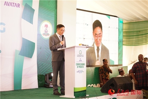 阿凡達(dá)新材料有限公司執(zhí)行董事朱興建致辭。人民網(wǎng)記者 姜宣攝