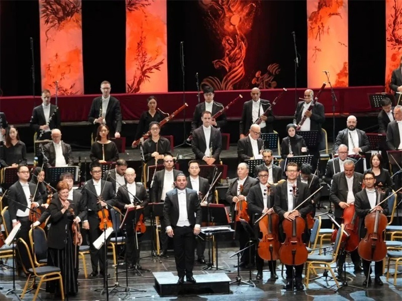 阿爾及爾歌劇院交響樂團演出活動現(xiàn)場。蘇州交響樂團供圖