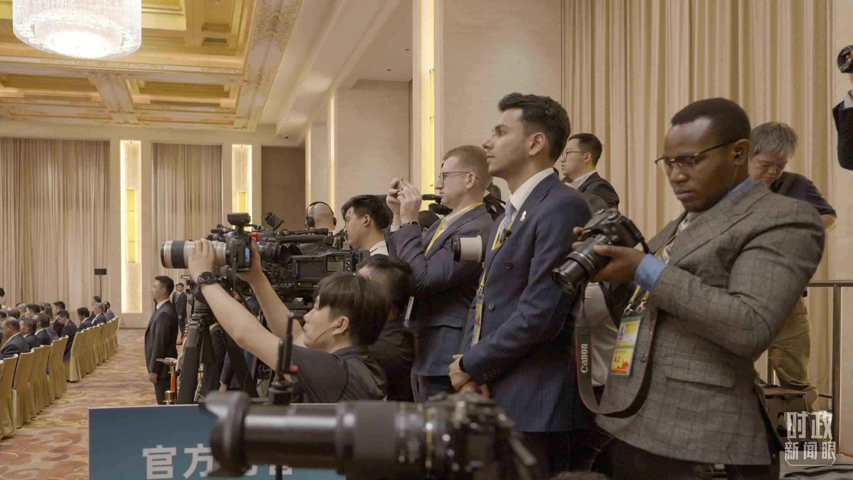 △現場媒體區(qū)。（總臺央視記者彭漢明拍攝）