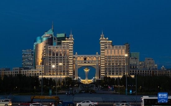 這是7月1日拍攝的哈薩克斯坦首都阿斯塔納街景。新華社記者 白雪騏 攝