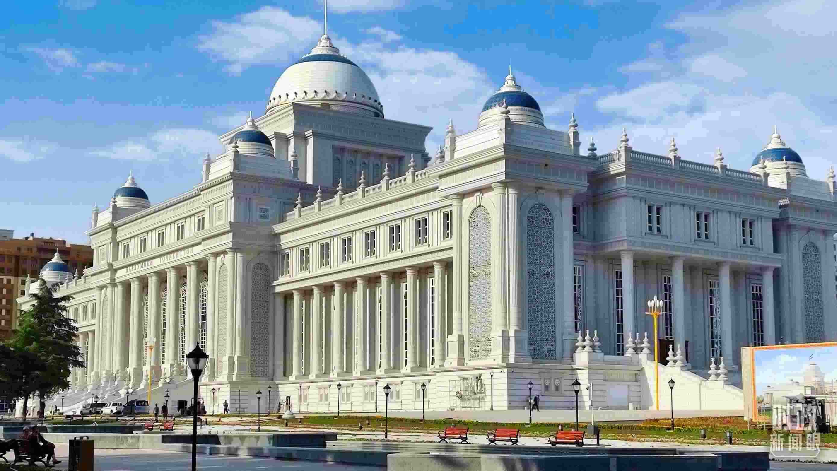 △中方援建塔議會(huì)大樓。（總臺(tái)記者員志軍拍攝）