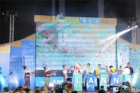 7月9日，2024年蘭納博覽會開幕式在清邁國際會展中心舉行。人民網(wǎng)記者楊一攝
