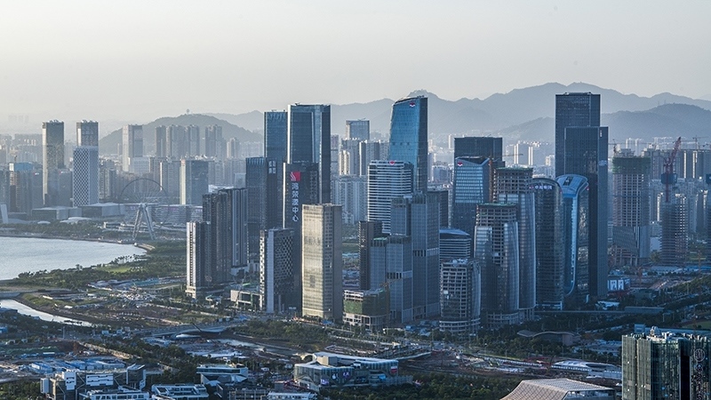 圖為深圳前海城市風光。