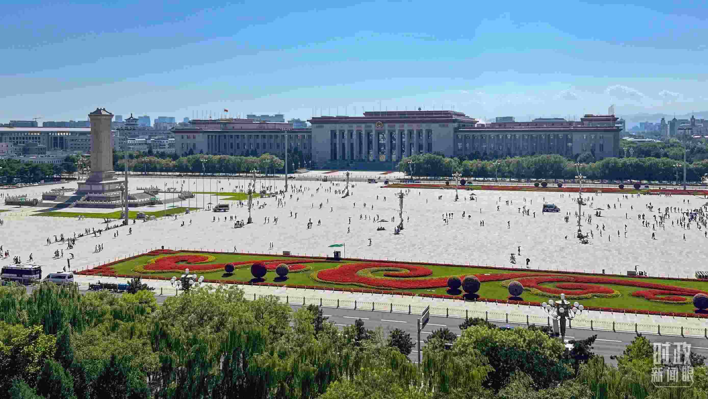 △北京天安門廣場(chǎng)。（總臺(tái)央視記者蔣碩拍攝）