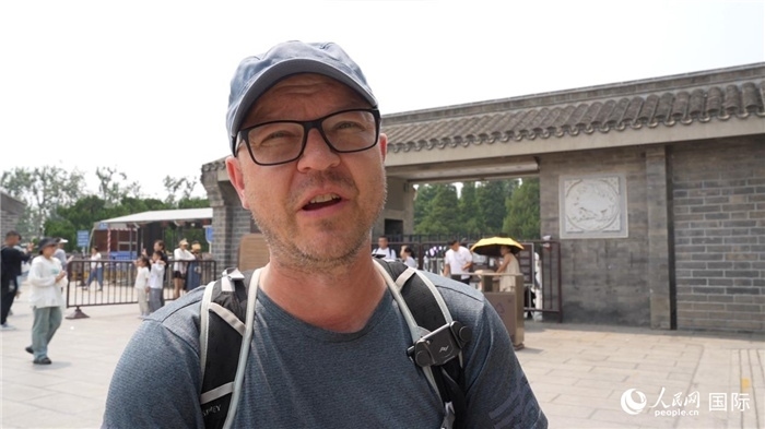 圖為德國籍游客安德烈亞斯·西伯特。人民網(wǎng)記者 吳超嵐攝