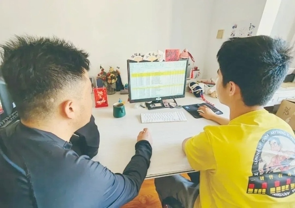 一起上課的畫面。北京航空航天大學供圖