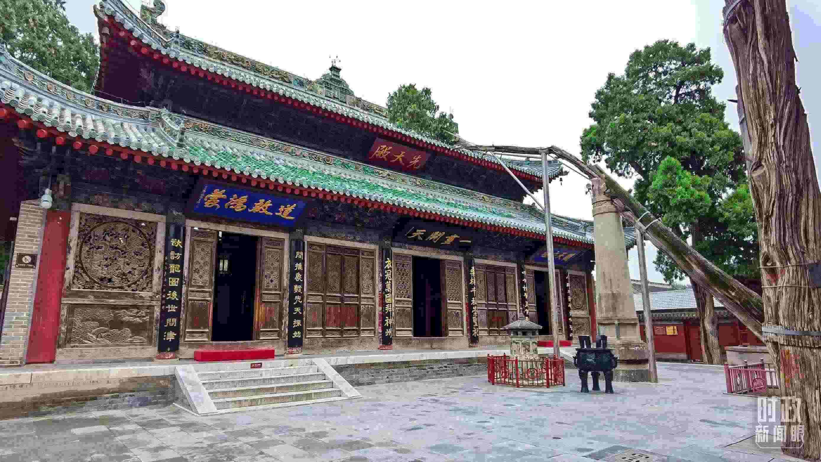 △ 伏羲廟。（總臺(tái)央視記者郭鴻拍攝）