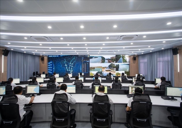 位山灌區(qū)智慧調(diào)度中心 。受訪者供圖