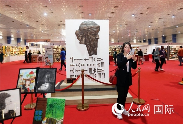 展廳一角。人民網(wǎng)中東中心分社奧馬爾·哈利勒攝