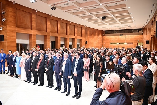 招待會現(xiàn)場。孫瑋 攝