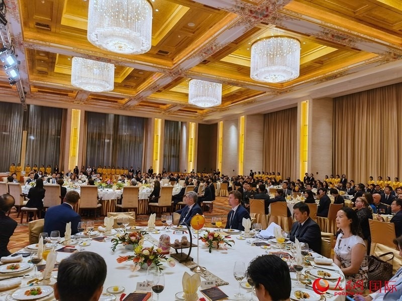 慶祝中俄建交75周年招待會(huì)在京舉行。人民網(wǎng)記者 李明琪攝