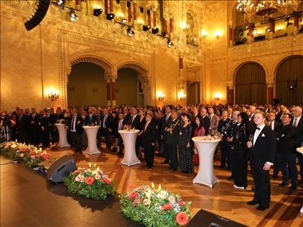 招待會現(xiàn)場。中國駐匈牙利大使館供圖