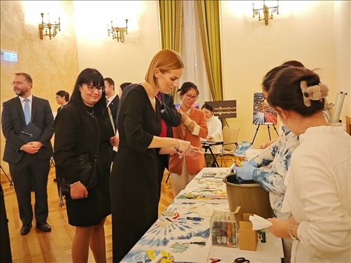 招待會現(xiàn)場。中國駐匈牙利大使館供圖