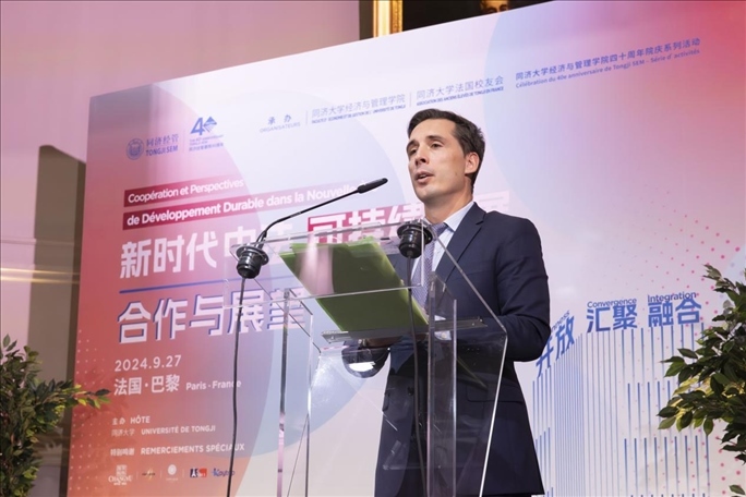 法國前交通部長讓-巴蒂斯特·杰巴里發(fā)布主旨演講。主辦方供圖