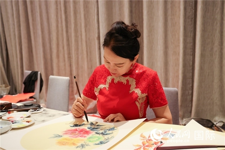 中國(guó)傳統(tǒng)文化展示。人民網(wǎng)記者任皓宇攝