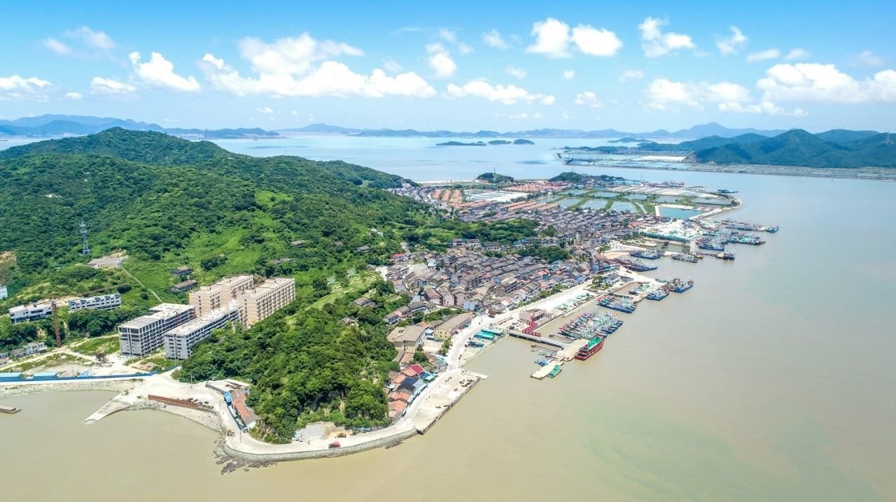 航拍視角看今日螞蟻島。螞蟻島管委會(huì)供圖