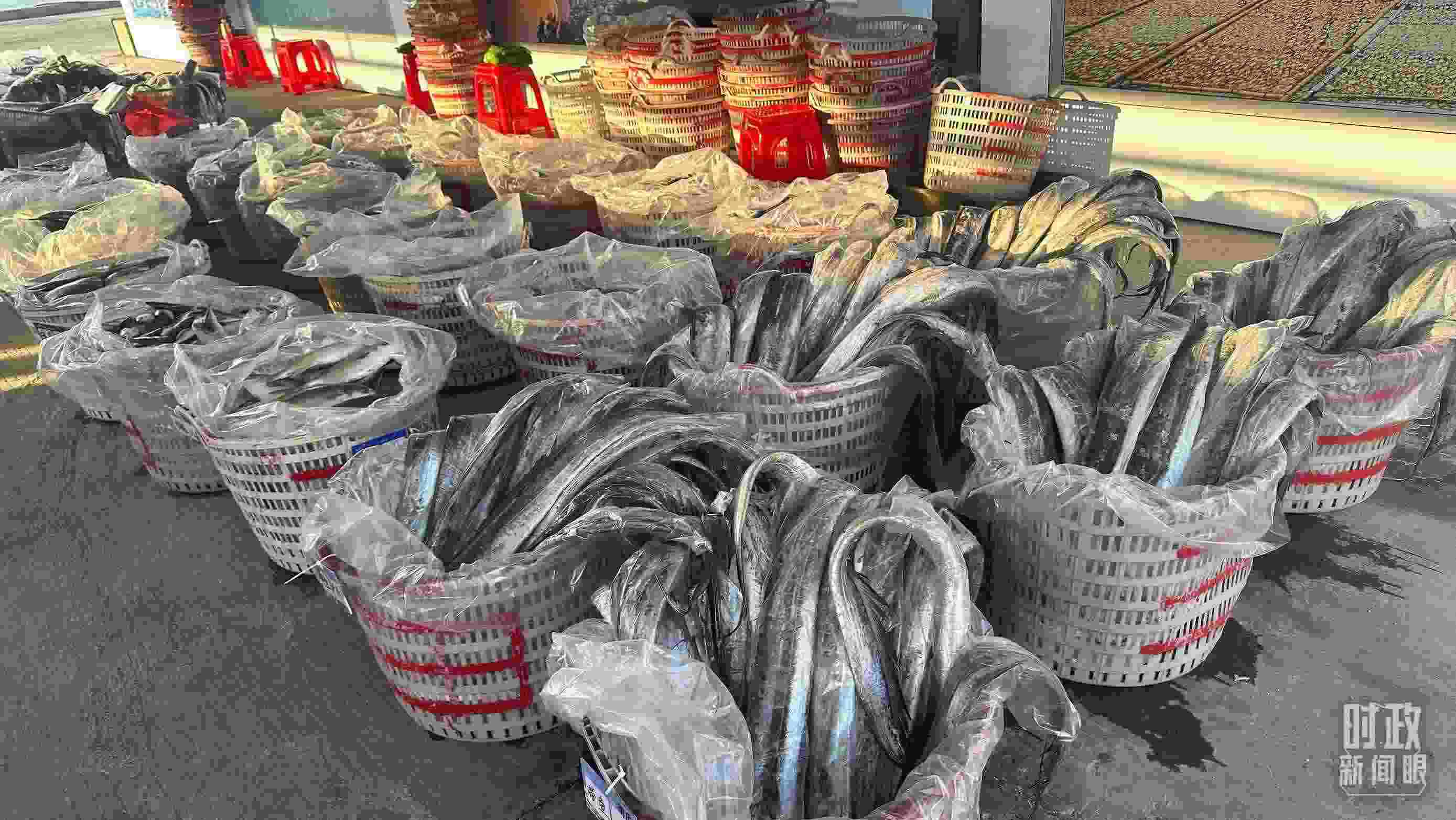 △澳角村的海產(chǎn)品。（總臺央視記者覃思拍攝）