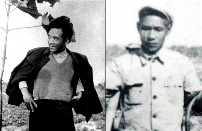 拼版照片：左圖為焦裕祿資料照片；右圖為谷文昌資料照片。