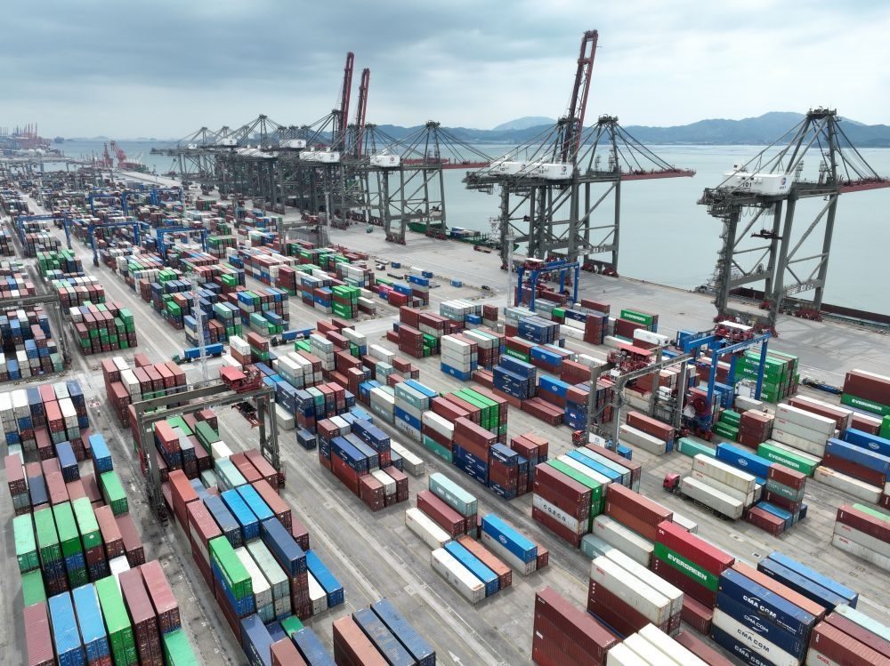 這是中國(guó)（福建）自由貿(mào)易試驗(yàn)區(qū)廈門片區(qū)內(nèi)的廈門遠(yuǎn)海碼頭（2024年9月5日攝）。