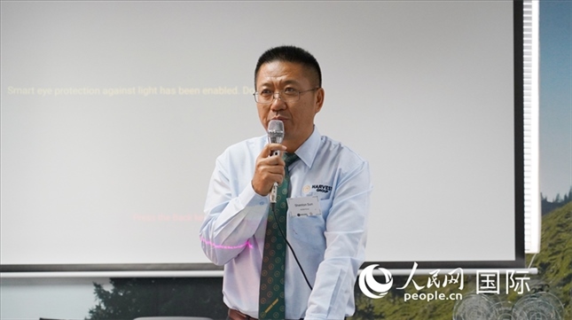 碩豐集團(tuán)董事長孫曉棟發(fā)言。 人民網(wǎng) 張茜攝