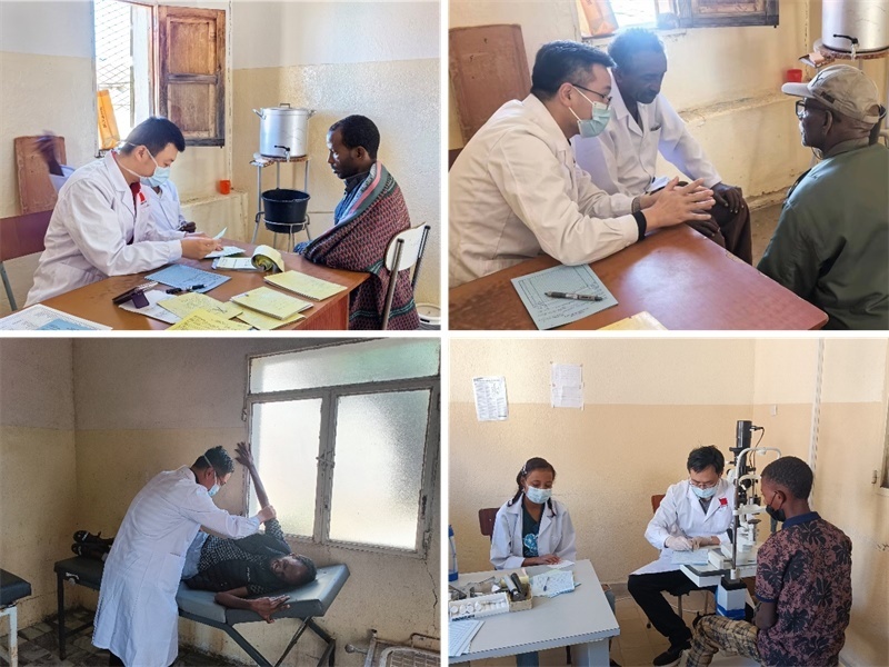 中國第17批援厄立特里亞醫(yī)療隊在科倫醫(yī)院開展巡診活動。中國第17批援厄立特里亞醫(yī)療隊供圖