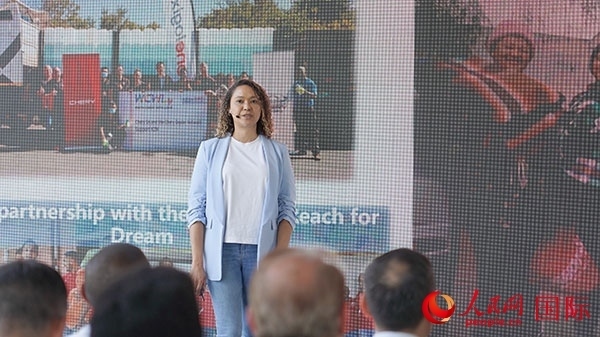 奇瑞南非公司全國市場經(jīng)理維倫·彼得森發(fā)言。人民網(wǎng) 張茜攝