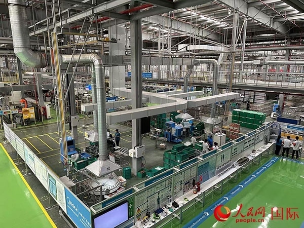 中企美的泰國工廠。人民網(wǎng)記者 簡承淵攝