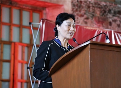 李雅芳作主旨發(fā)言。主辦方供圖