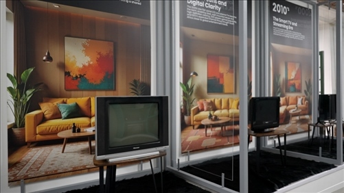 海信顯示技術(shù)展示畫作。海信南非公司供圖