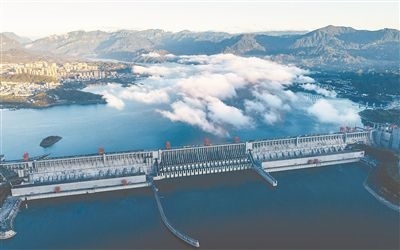 圖為三峽大壩。 新華社發(fā)（鄭家裕攝）