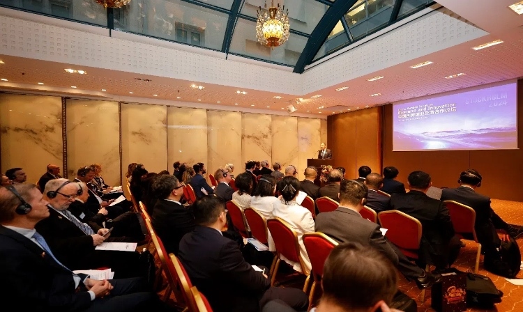 中瑞創(chuàng)新創(chuàng)業(yè)交流合作論壇活動(dòng)現(xiàn)場(chǎng)。中國(guó)駐瑞典大使館供圖