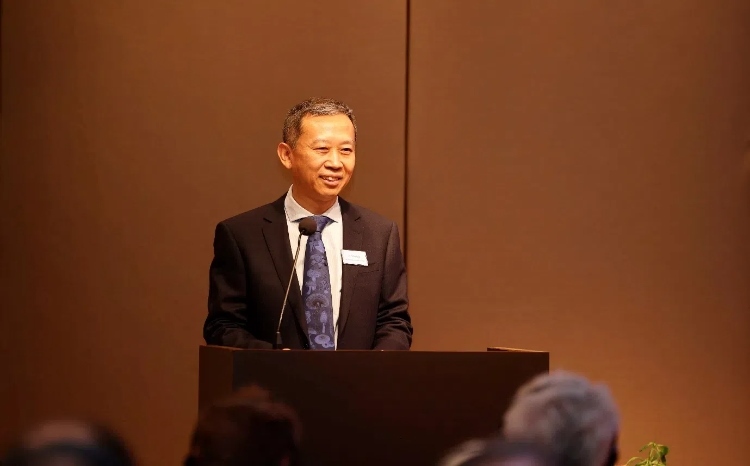 中國(guó)駐瑞典大使崔愛民應(yīng)邀出席論壇并致辭。中國(guó)駐瑞典大使館供圖