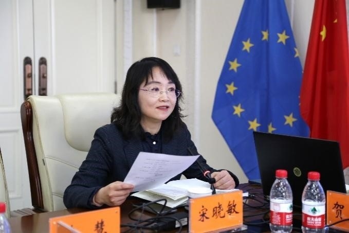 中國(guó)社會(huì)科學(xué)院歐洲研究所《歐洲研究》總編輯、中國(guó)歐洲學(xué)會(huì)秘書(shū)長(zhǎng)宋曉敏教授主持研討會(huì)。吳迪攝