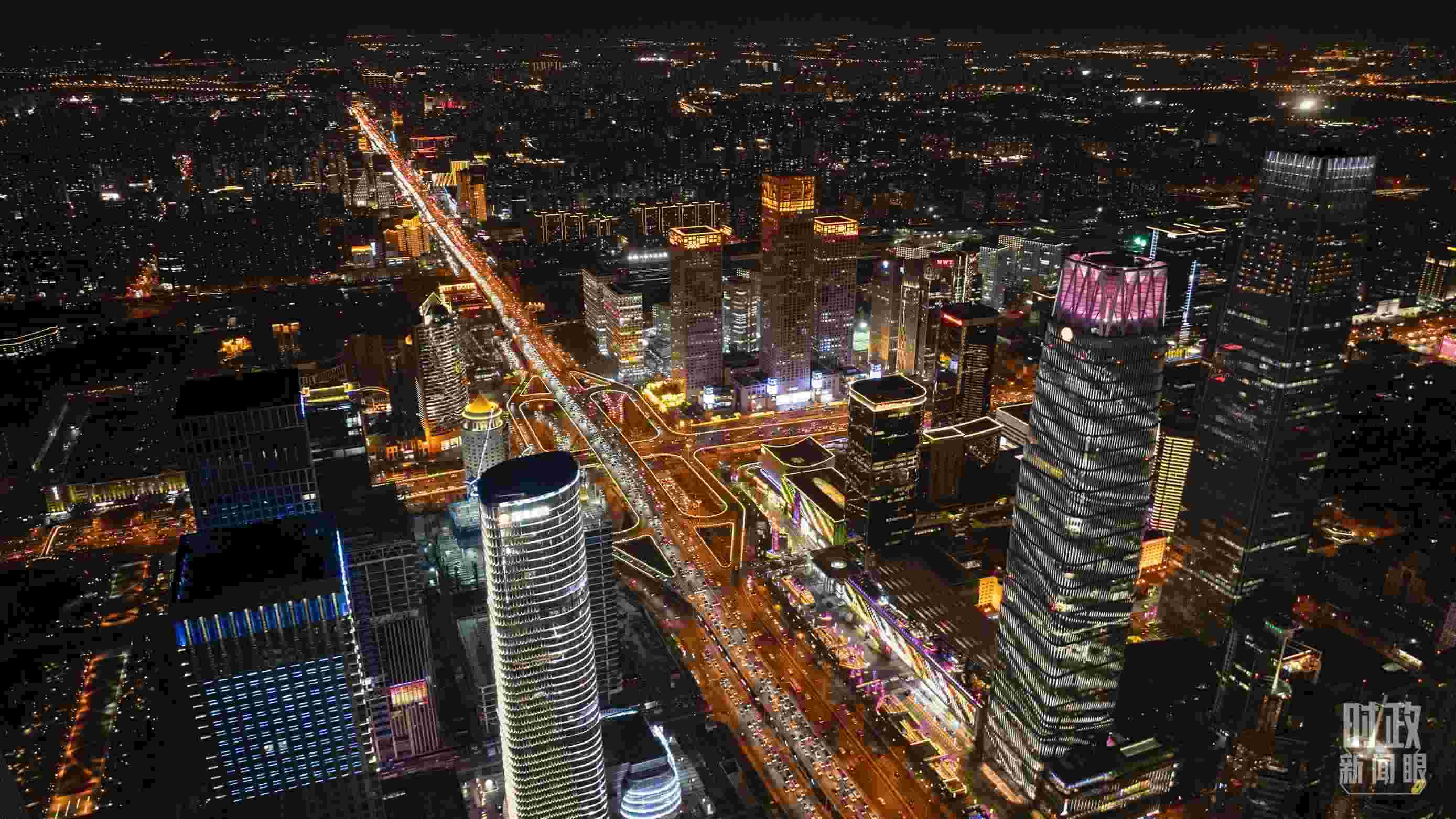 △北京CBD（中央商務區(qū)）。（總臺記者郭增浩拍攝）