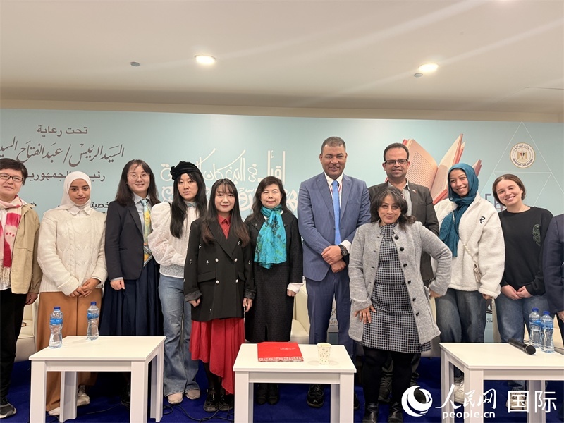 “中國與埃及：古往今來的聯(lián)系”主題分享會，人民網(wǎng)記者黃培昭攝