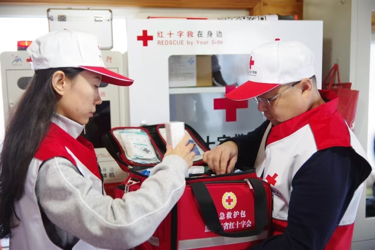 應(yīng)急救援志愿者培訓(xùn)現(xiàn)場。 中國紅十字會(huì)總會(huì)供圖