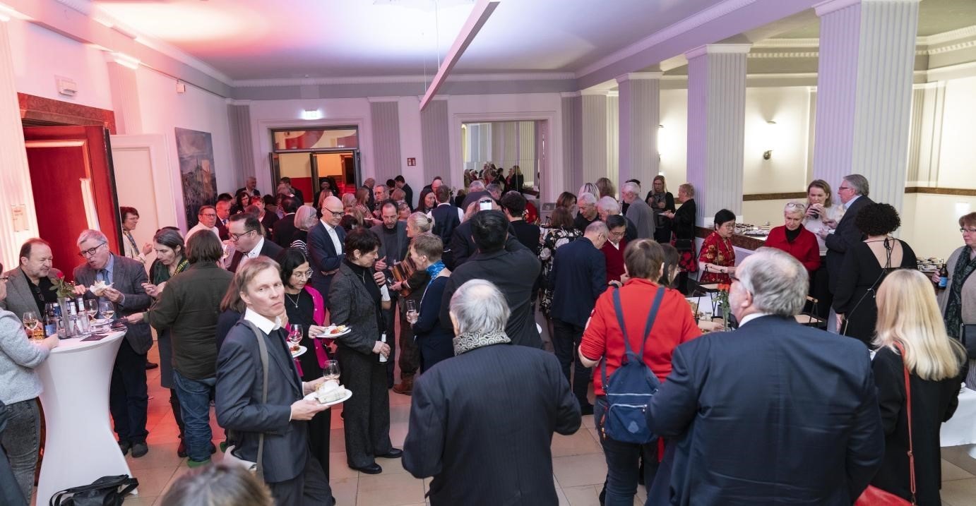 圖為新春酒會(huì)現(xiàn)場(chǎng)。紐倫堡-埃爾蘭根孔子學(xué)院供圖