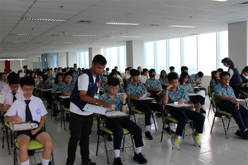 考試現(xiàn)場。印尼雅加達(dá)華文教育協(xié)調(diào)機(jī)構(gòu)供圖