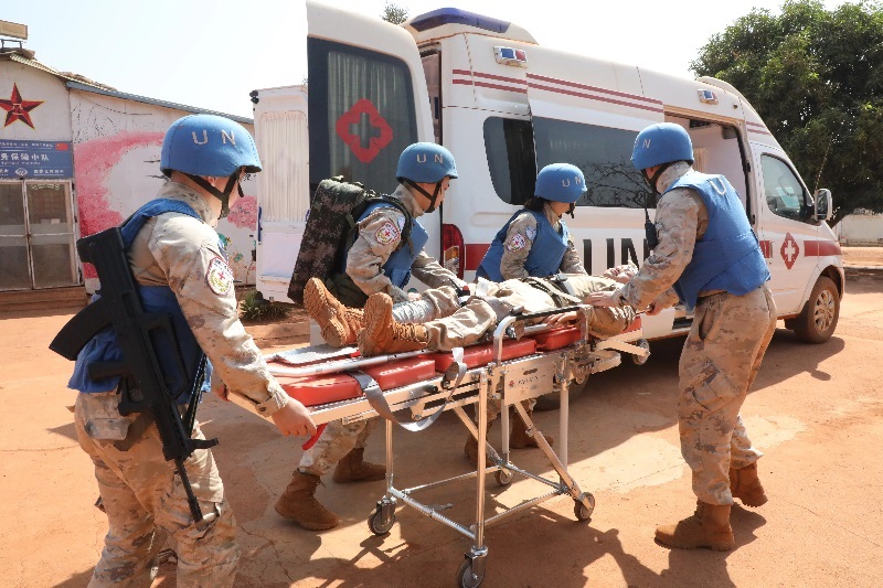 演練現(xiàn)場。張曉昆攝。