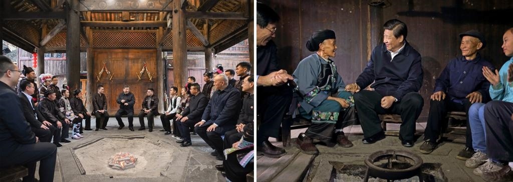 左圖由新華社記者謝環(huán)馳拍攝；右圖由新華社記者蘭紅光拍攝。