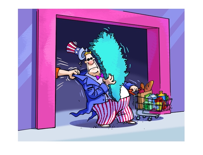 漫畫作者：馬宏亮（人民網(wǎng)版權(quán)圖片，未經(jīng)授權(quán)請勿轉(zhuǎn)載。）