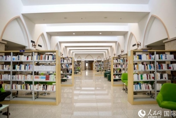 圖為吉布提國家圖書館一角。人民網(wǎng) 塔里克·易卜拉欣攝