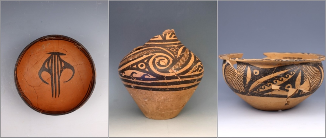 甘肅臨洮寺洼遺址出土的馬家窯類型彩陶。全國(guó)十大考古新發(fā)現(xiàn)活動(dòng)辦公室供圖