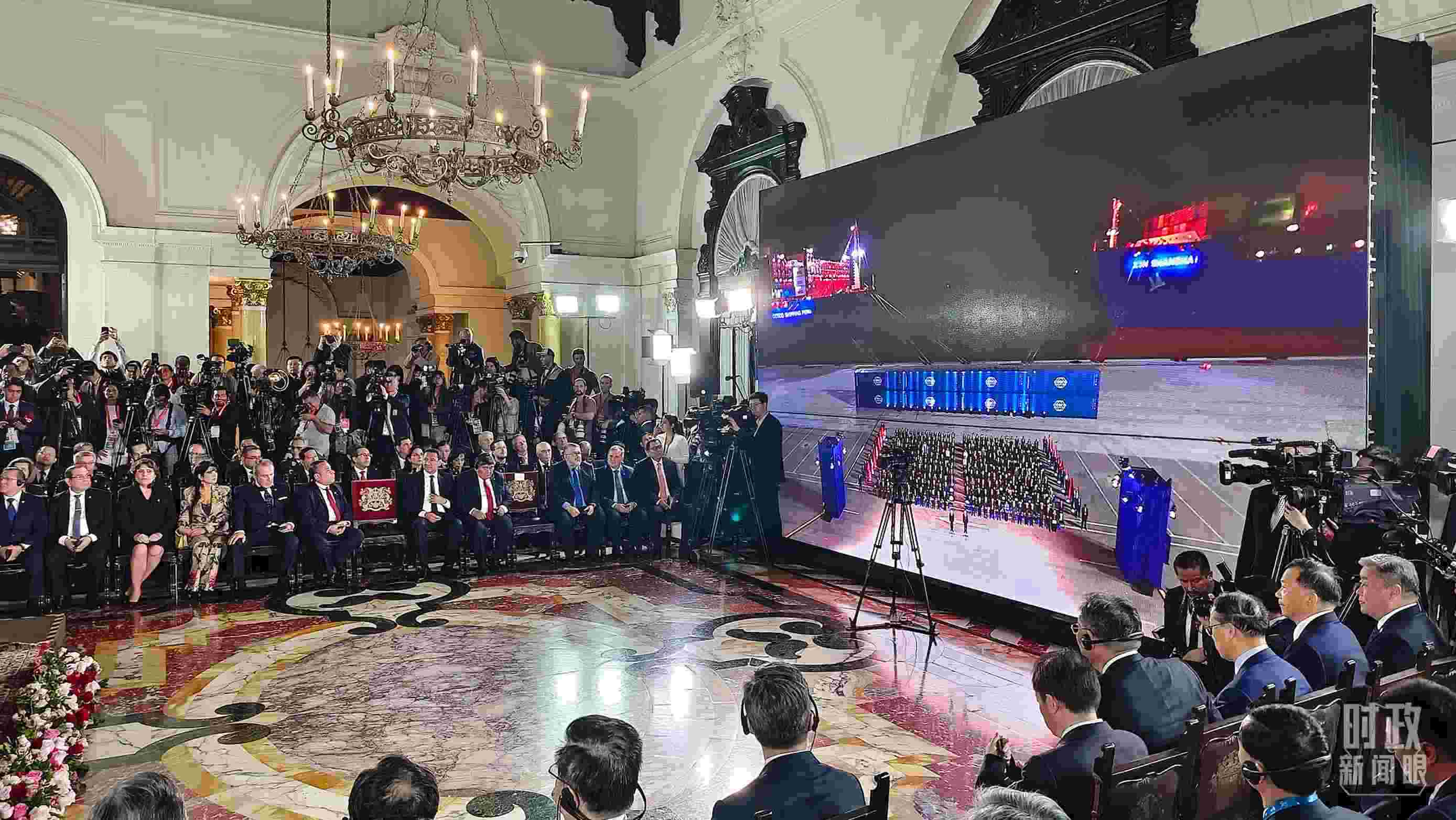 錢凱港開(kāi)港儀式現(xiàn)場(chǎng)。（總臺(tái)央視記者韓銳拍攝）