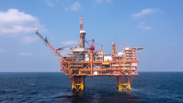 我國首個海上CCUS項目設施恩平15-1平臺。受訪者供圖