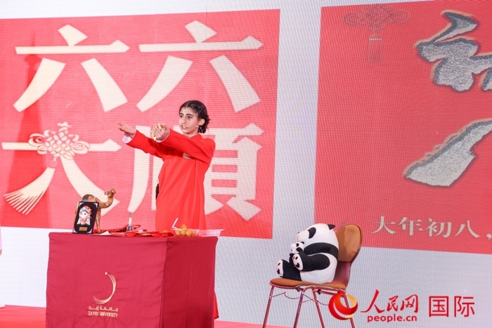 快板表演。人民網(wǎng)記者任皓宇攝